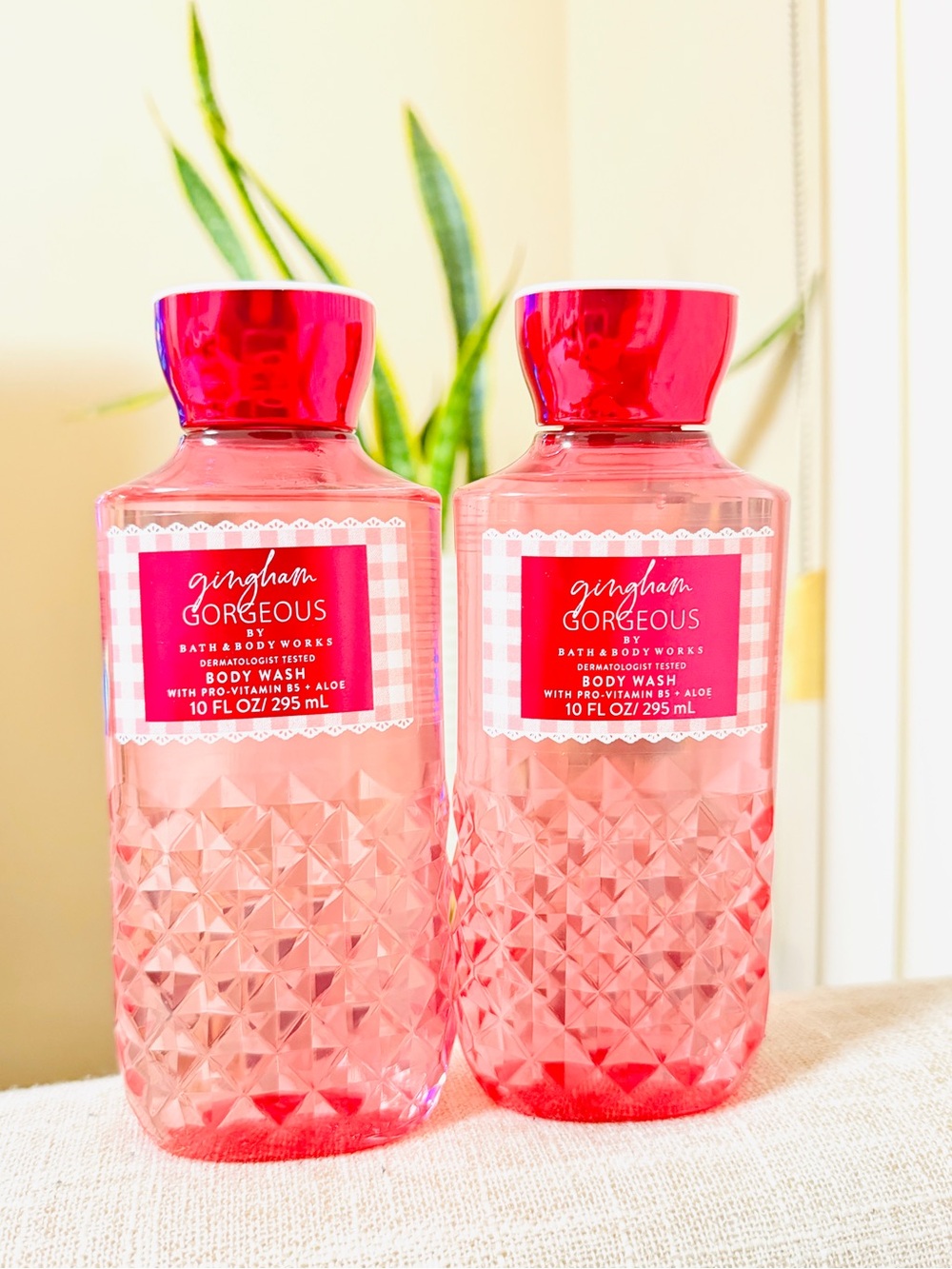 Bath & Body Works Gingham Gorgeous Pink Body Wash Duo - Picture 2 of 2